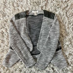 H&M Black and White Blazer Jacket Cardigan